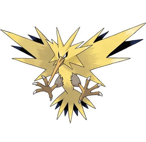 怎么画神奇宝贝闪电鸟[图1]